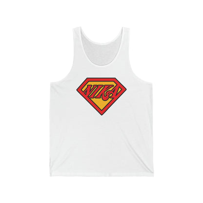 NIKA Superm@n Logo No. 1 | Orthodox Christian Jersey Tank Top / Sleeveless Shirt