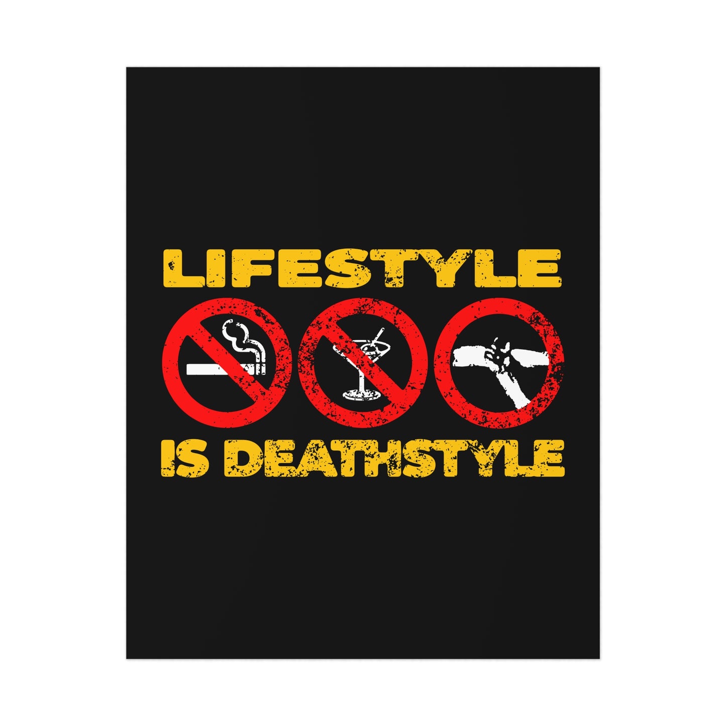 Lifestyle is Deathstyle No. 2 | Orthodox Christian Art Poster