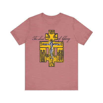 The Lord of Glory | Russian Golgotha Crucifix IconoGraphic | 1 Corinthians 2:8 | Orthodox Christian T-Shirt