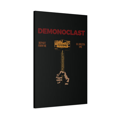 Demonoclast | St. Marina's Hammer | NIKA Fist | Christ Conquers | Demon Smasher | Unseen Warfare | Christian Martyrdom | Orthodox Canvas Art