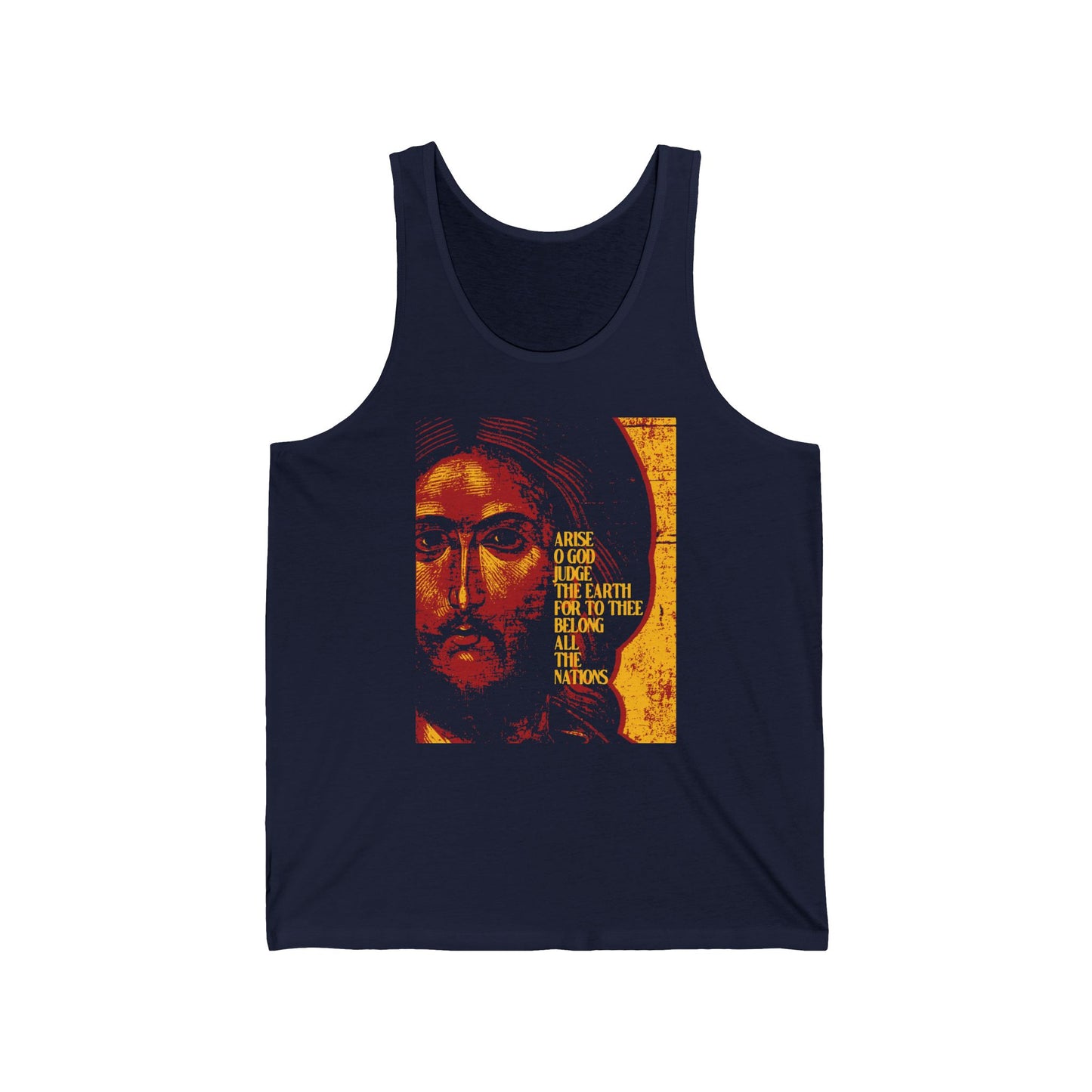 Arise, O God, Judge the Earth (Psalm 81) No. 2 | Orthodox Christian Jersey Tank Top / Sleeveless Shirt