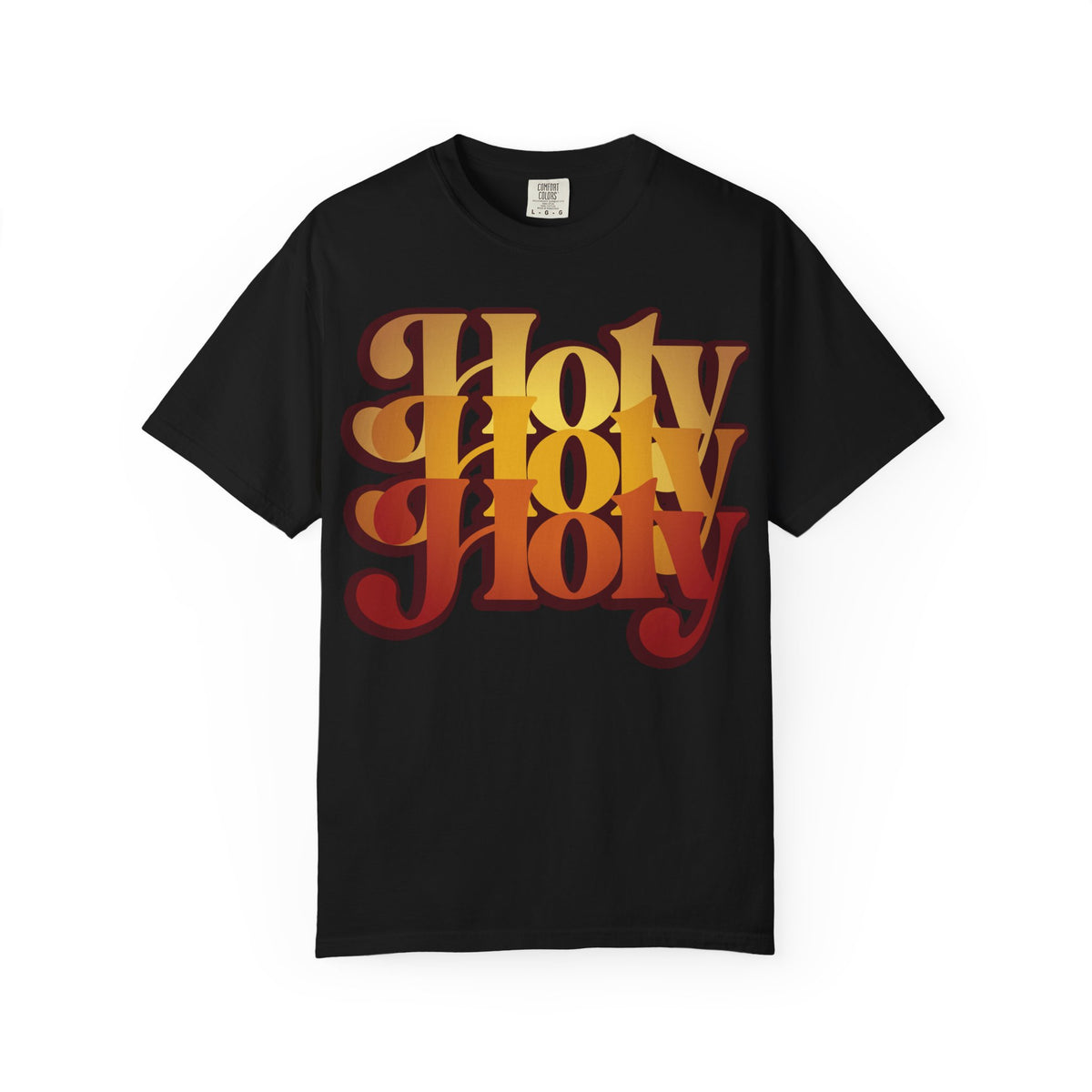 Holy Holy Holy Trisagion Liturgical Prayer 70s Style | Cherubim & Seraphim Prayer | Isaiah 6 | Orthodox Heavyweight Cotton Unisex Tee