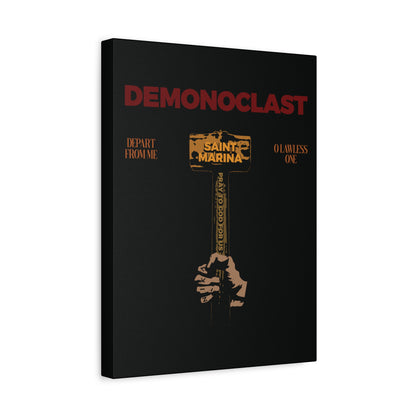 Demonoclast | St. Marina's Hammer | NIKA Fist | Christ Conquers | Demon Smasher | Unseen Warfare | Christian Martyrdom | Orthodox Canvas Art