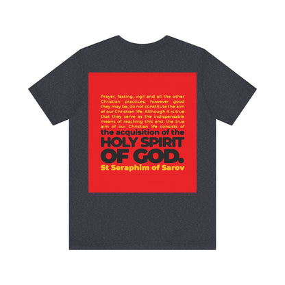 Acquisition of the Holy Spirit (St Seraphim of Sarov) No. 1 | Orthodox Christian Double-Sided T-Shirt