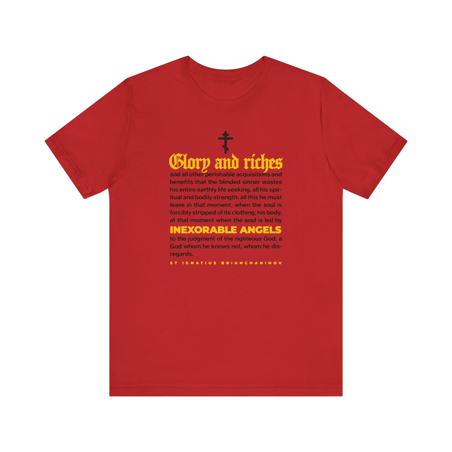 Inexorable Angels (St Ignatius Brianchaninov) No. 1 | Orthodox Christian T-Shirt