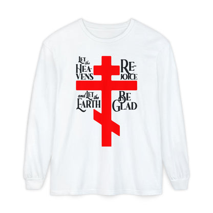 Let the Heavens Rejoice | Psalm 96 (95 Septuagint) | Orthodox Christian Liturgical Hymn | Russian Cross | Orthodox Christian Long Sleeve Shirt