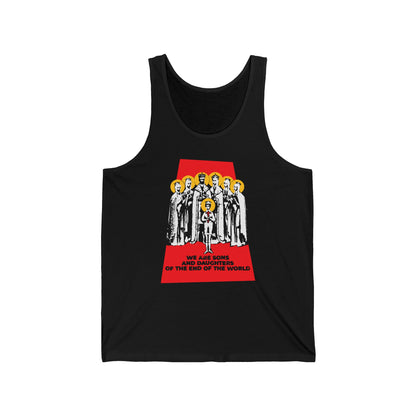 We Are Sons and Daughters of the End of the World (Royal Martyrs of Russia) No. 1 | Orthodox Christian Jersey Tank Top / Sleeveless Shirt