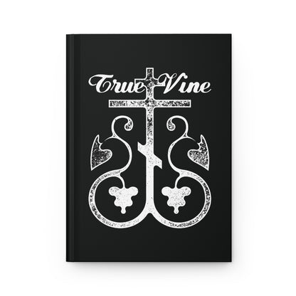 I Am the True Vine (John 15, Ezekiel 15) | Orthodox Cross with Grape Vine | Photocopy Effect | Orthodox Christian Hardcover Journal