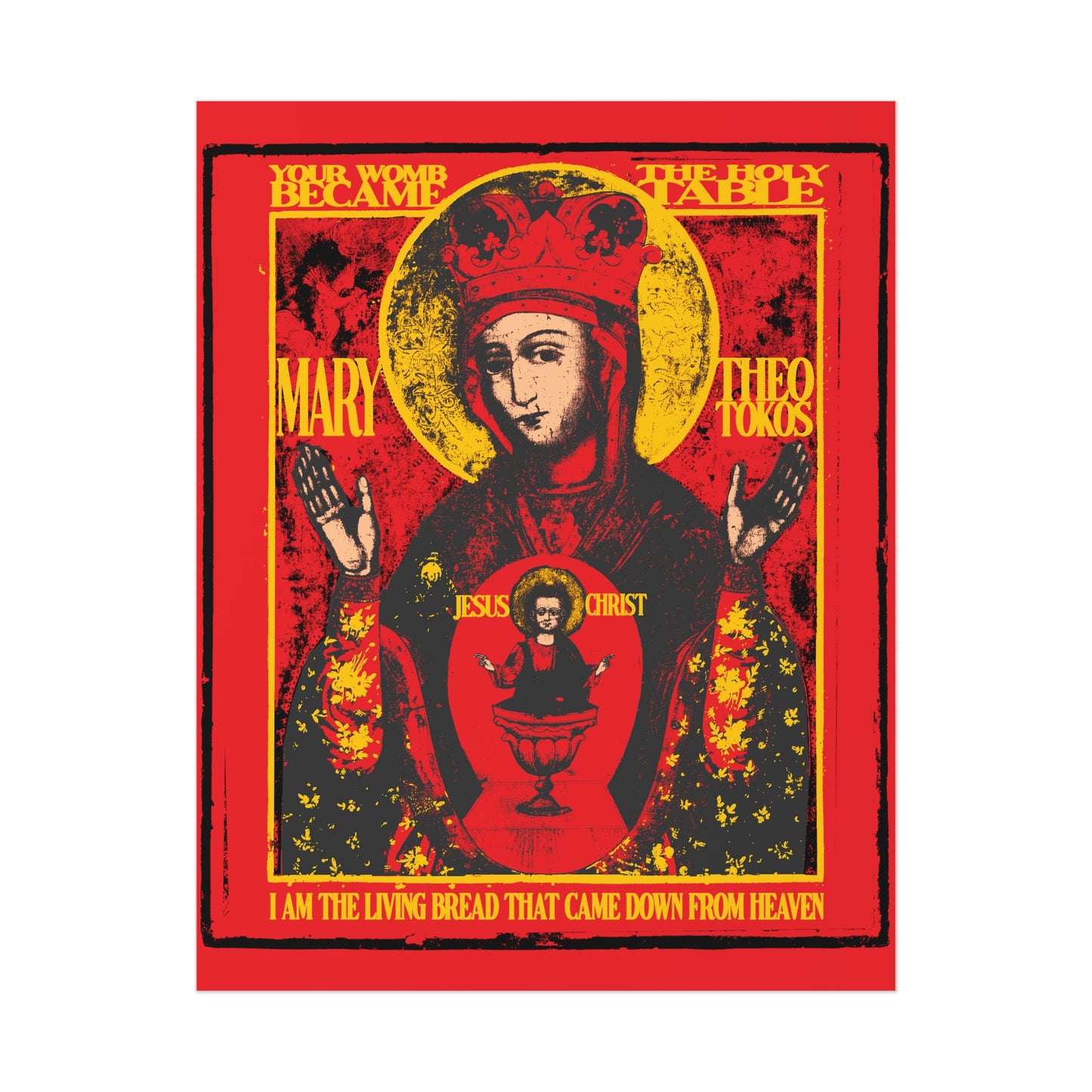 Mother of God of Nicaea IconoGraphic No.1 | Orthodox Christian Art Poster