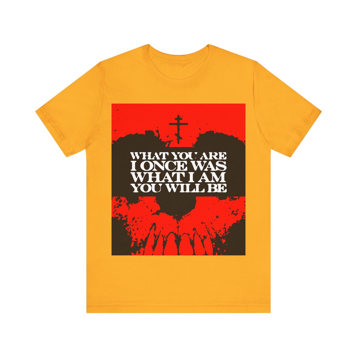 What You Are, I Once Was. What I Am, You Will Be | Memento Mori | Red Skull Remembrance of Death | Orthodox Christian T-Shirt