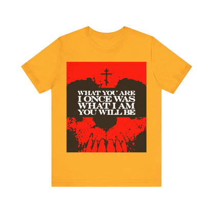 What You Are, I Once Was. What I Am, You Will Be | Memento Mori | Red Skull Remembrance of Death | Orthodox Christian T-Shirt
