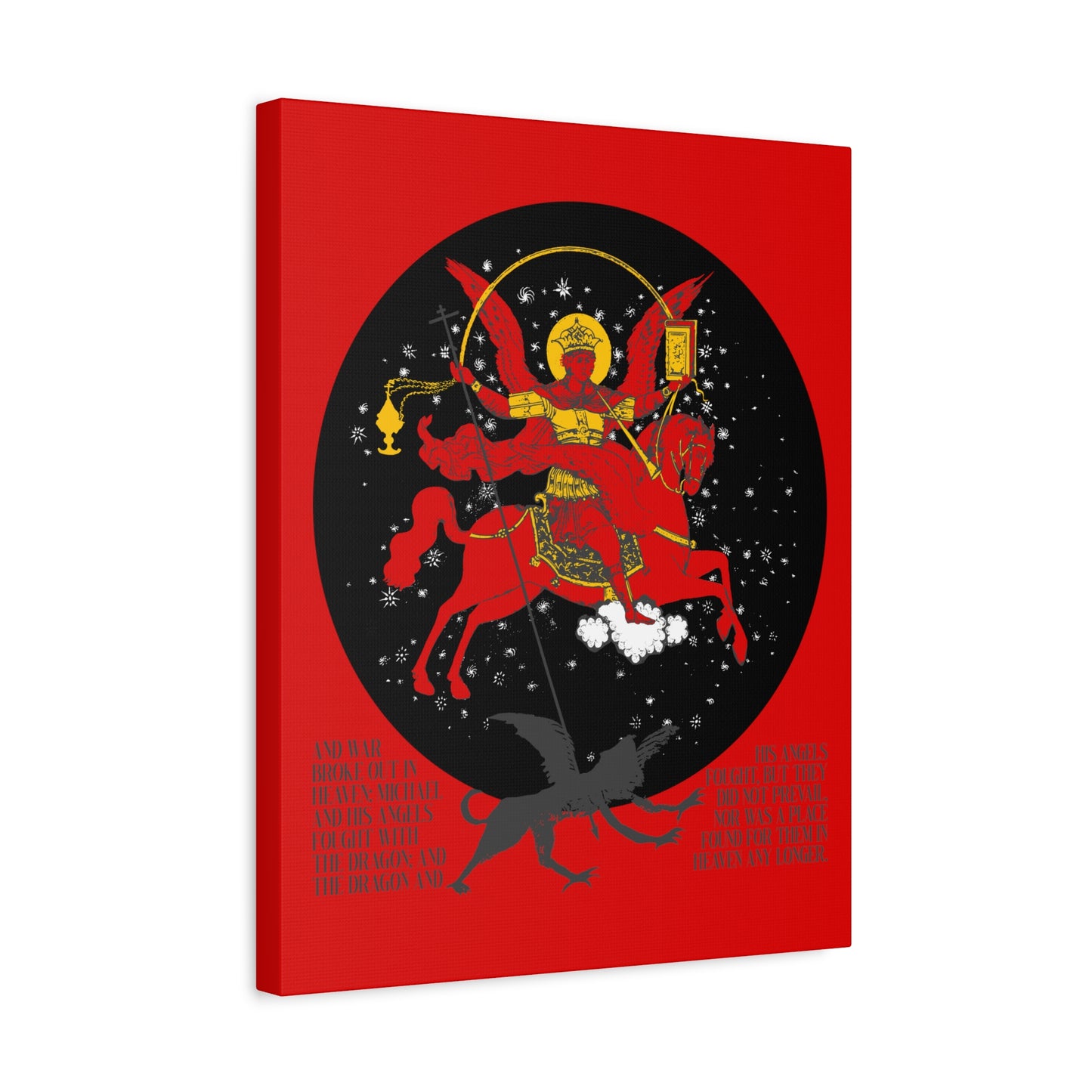 Archangel Michael of the Apocalypse No. 1 | Canvas Icono-Graphic | Orthodox Christian Art