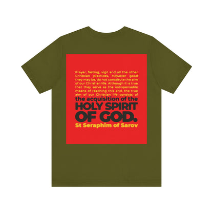 Acquisition of the Holy Spirit (St Seraphim of Sarov) No. 1 | Orthodox Christian Double-Sided T-Shirt