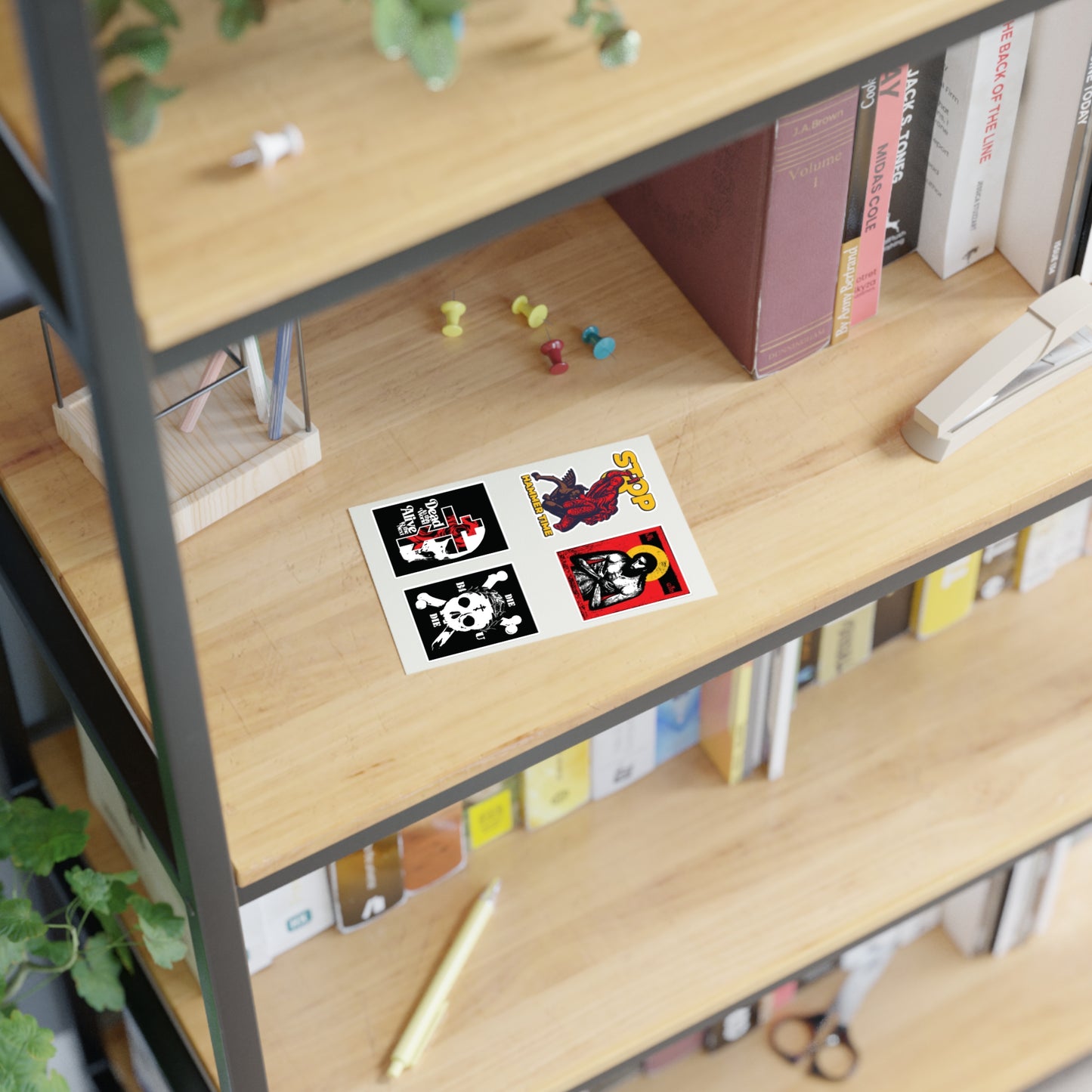 Random Mix No. 1 4x4 Sticker Sheet | Jesus Christ Iconographic | Dead to This World | St Marina | Die Before You Die | Orthodox Stickers