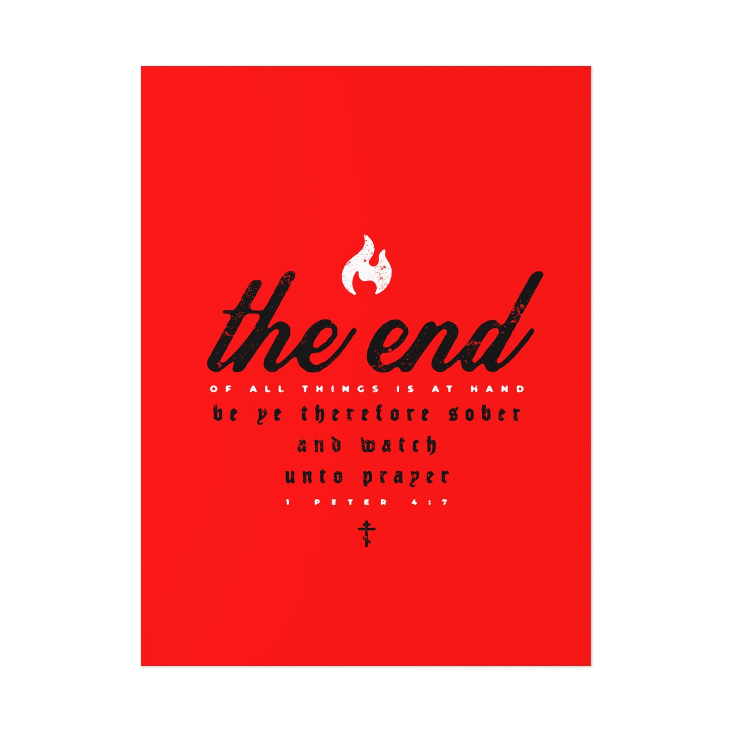 The End of All Things No. 5A | Orthodox Christian Art Poster