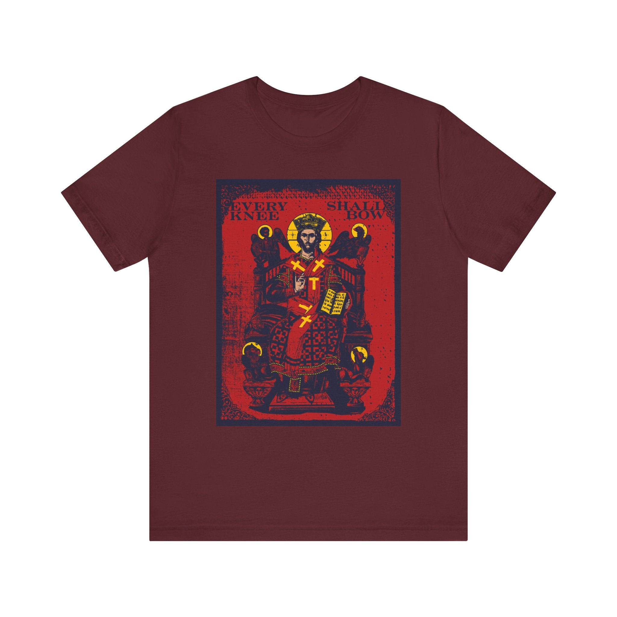 Every Knee Shall Bow (Jesus Christ IkonoGraphic) Orthodox T-Shirt