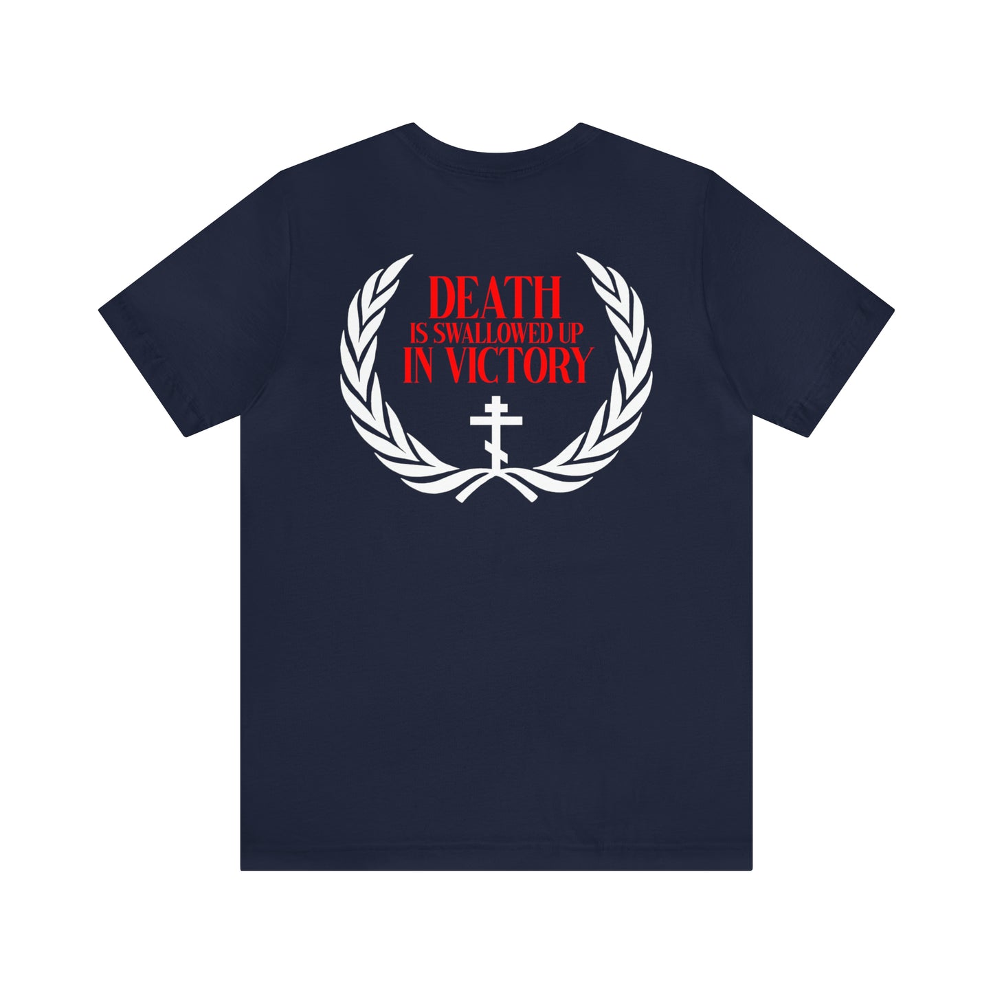 Archangel Michael of the Apocalypse / Death is Swallowed Up In Victory | Orthodox Christian Double-Sided T-Shirt