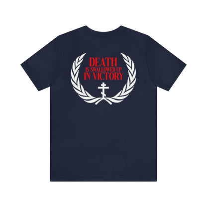 Archangel Michael of the Apocalypse / Death is Swallowed Up In Victory | Orthodox Christian Double-Sided T-Shirt