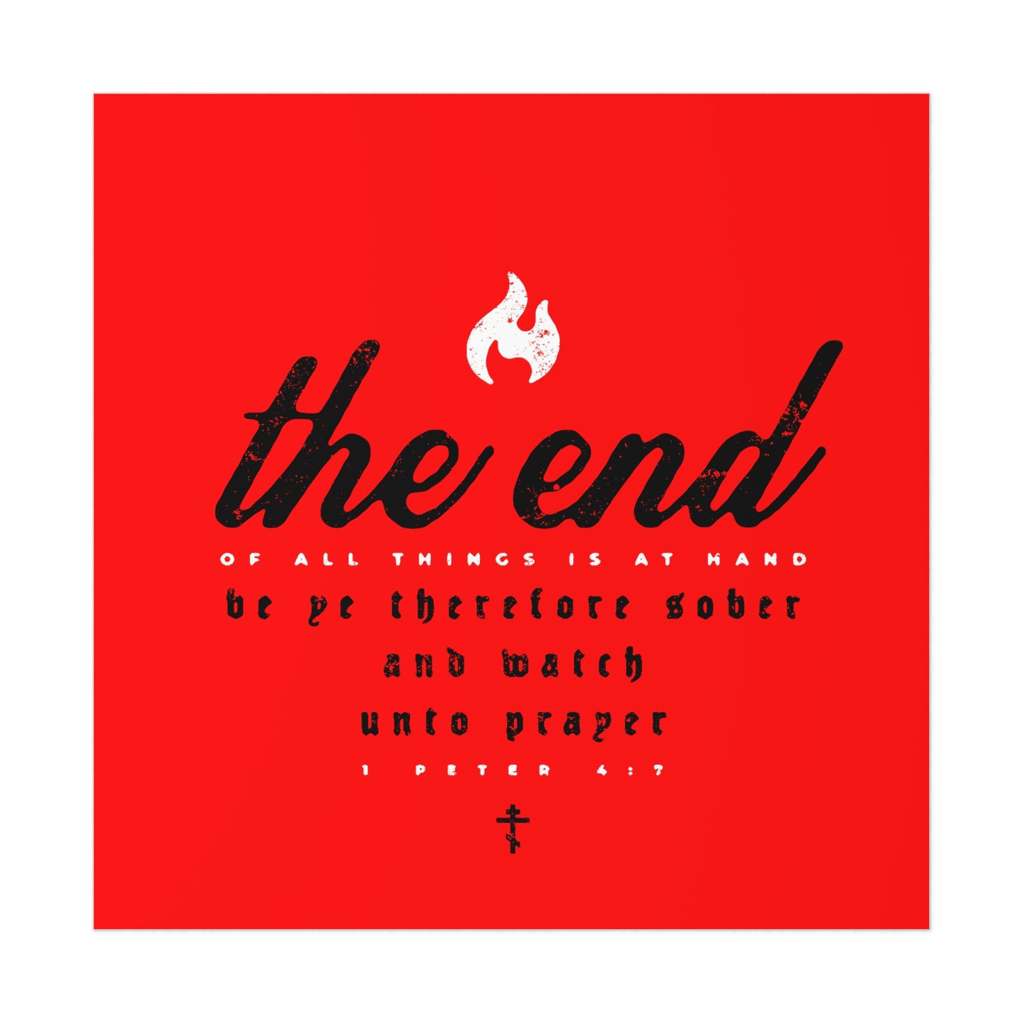 The End of All Things No. 5A | Orthodox Christian Art Poster