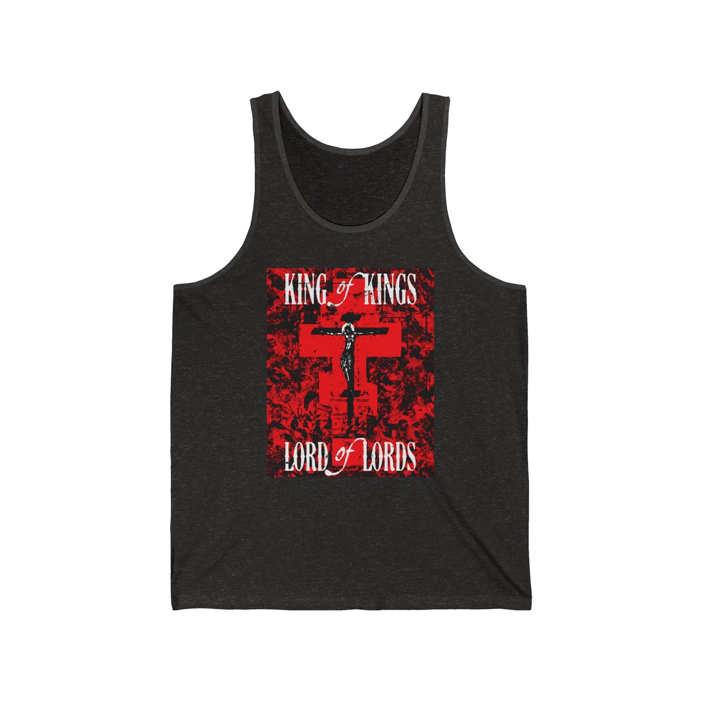 King of Kings, Lord of Lords (Jesus Christ Crucifix IconoGraphic) No. 1 | Orthodox Christian Tank Top