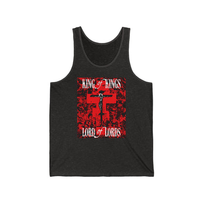 King of Kings, Lord of Lords (Jesus Christ Crucifix IconoGraphic) No. 1 | Orthodox Christian Tank Top