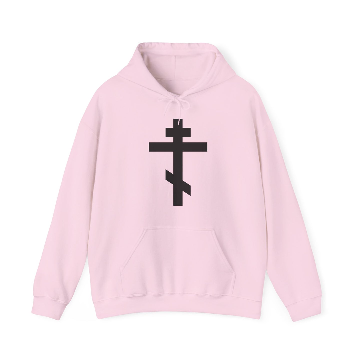 Black Orthodox Cross | May I Never Boast Except in the Cross of Our Lord Jesus Christ (Gal 6:14) | Orthodox Christian Hoodie