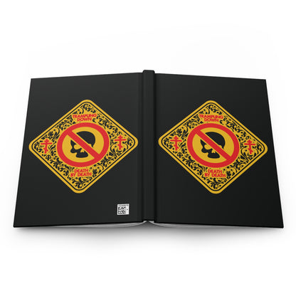 Trampling Down Death By Death No. 3 (Skull Street Sign) | Orthodox Christian Accessory | Hardcover Journal