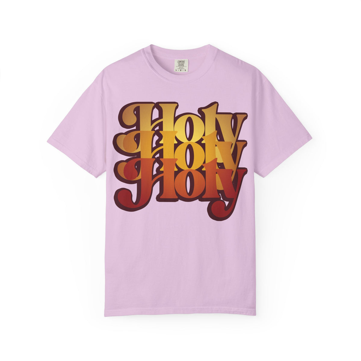 Holy Holy Holy Trisagion Liturgical Prayer 70s Style | Cherubim & Seraphim Prayer | Isaiah 6 | Orthodox Heavyweight Cotton Unisex Tee
