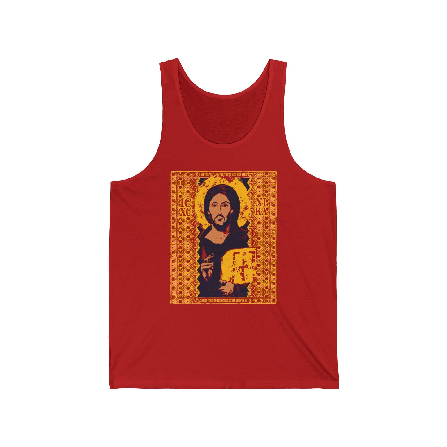 Jesus Christ Sinai Pantocrator IconoGraphic No. 1 | Orthodox Christian Tank Top