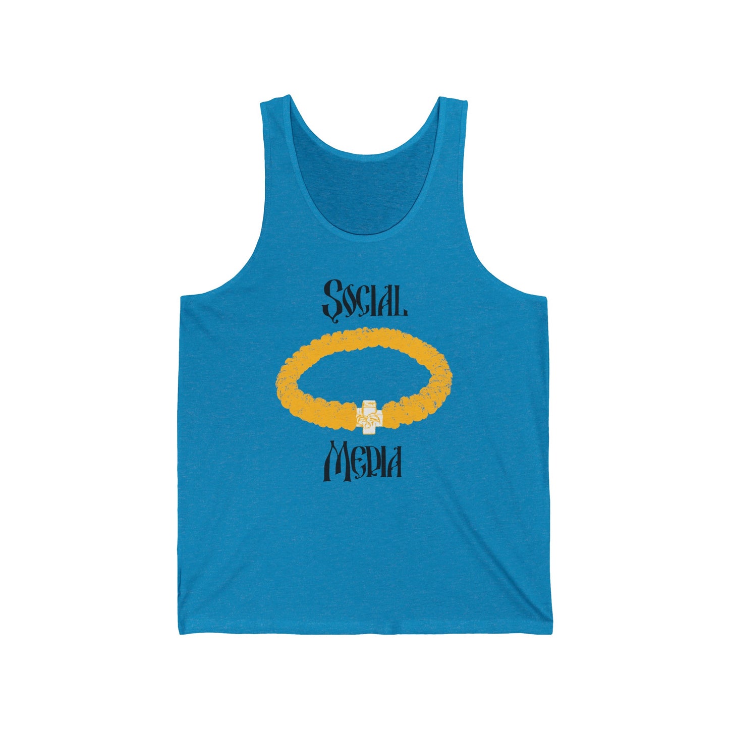 Social Media No. 2 (Prayer Rope) | Orthodox Christian Jersey Tank Top / Sleeveless Shirt