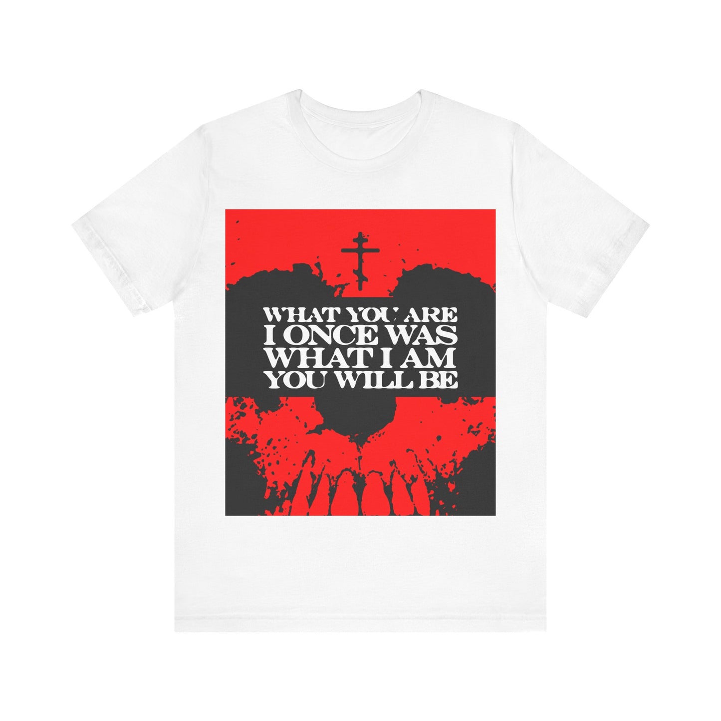 What You Are, I Once Was. What I Am, You Will Be | Memento Mori | Red Skull Remembrance of Death | Orthodox Christian T-Shirt