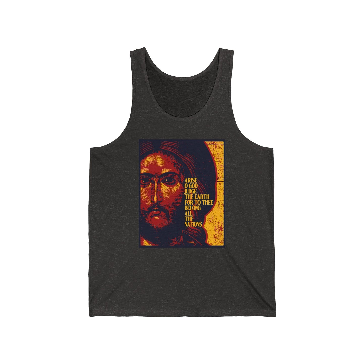 Arise, O God, Judge the Earth (Psalm 81) No. 2 | Orthodox Christian Jersey Tank Top / Sleeveless Shirt