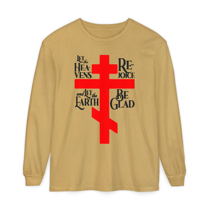 Let the Heavens Rejoice | Psalm 96 (95 Septuagint) | Orthodox Christian Liturgical Hymn | Russian Cross | Orthodox Christian Long Sleeve Shirt