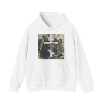 Behold, I Make All Things New | Revelation 21:5 | Cosmic Textured Orthodox Cross | Parousia | Orthodox Christian Hoodie