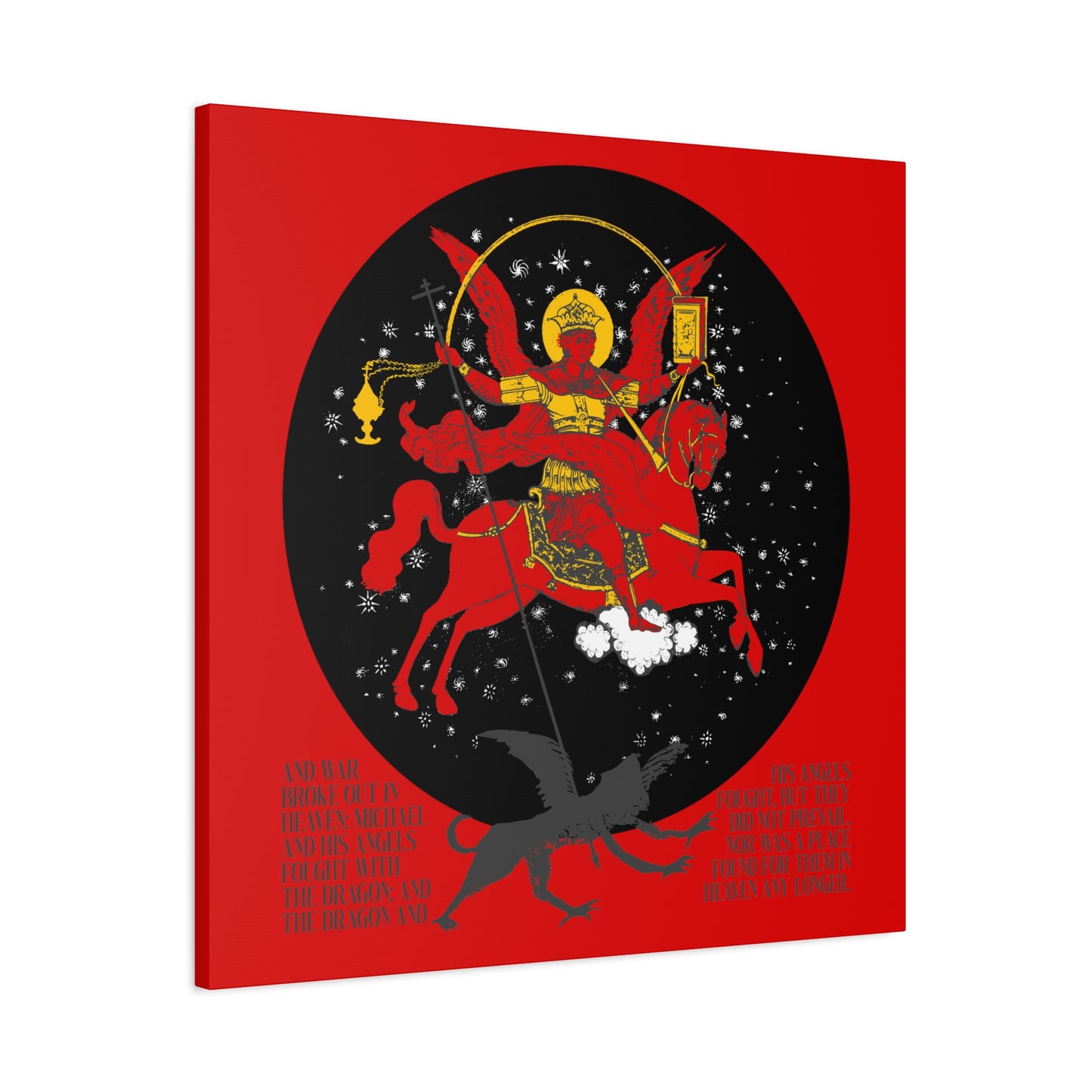 Archangel Michael of the Apocalypse No. 1 | Canvas Icono-Graphic | Orthodox Christian Art