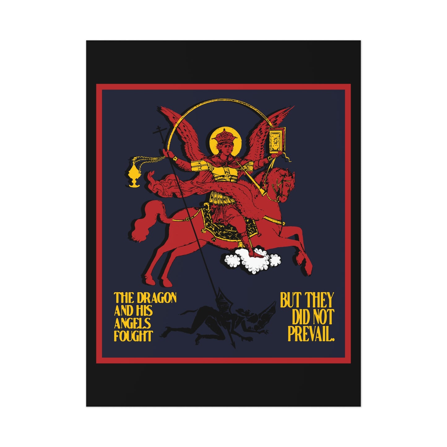 Archangel Michael of the Apocalypse No. 2 (Revelation 12:7-8) | Orthodox Christian Art Poster