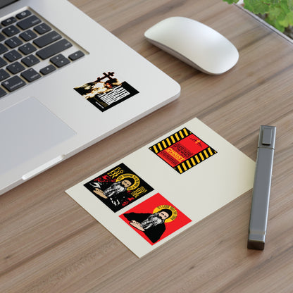 Fr Seraphim Rose 4x4 Sticker Sheet No. 1 | It's Later Than You Think | Modern Saint Graphic Decor | Apocalyptic | Orthodox Christian Stickers