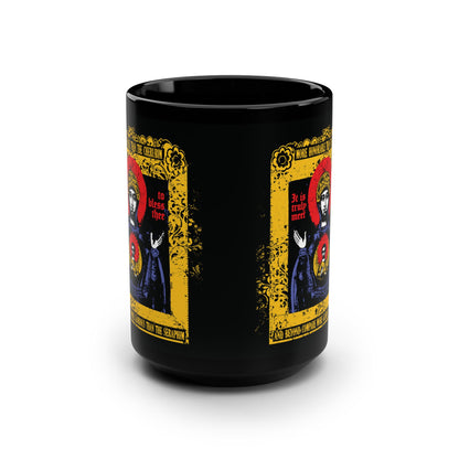 It is Truly Meet To Bless Thee Iconographic | Axion Estin Hymn to the Mother of God Theotokos | Orthodox Christian Black Mug