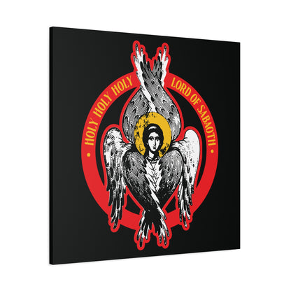 Holy Holy Holy, Lord of Sabaoth | Lord of Hosts | Unseen Realm | Isaiah 6 | Orthodox Seraphim Angel IconoGraphic | Christian Wall Art