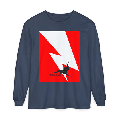Shall Not Prevail | Satan Fell from Heaven Like Lightning (Luke 10:18) | Minimalist Design | Orthodox Christian Long Sleeve Shirt