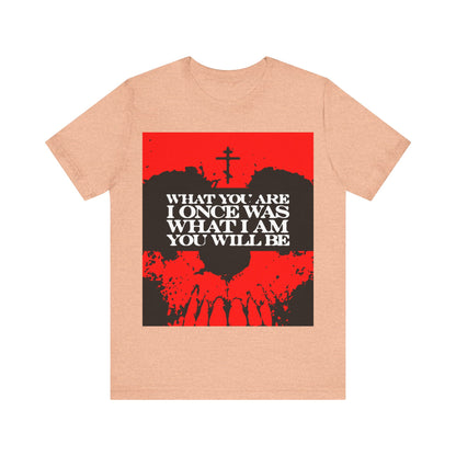 What You Are, I Once Was. What I Am, You Will Be | Memento Mori | Red Skull Remembrance of Death | Orthodox Christian T-Shirt