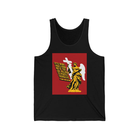 Little Divides Angels from Men (St. John Chrysostom) No. 2 | Orthodox Christian Jersey Tank Top / Sleeveless Shirt