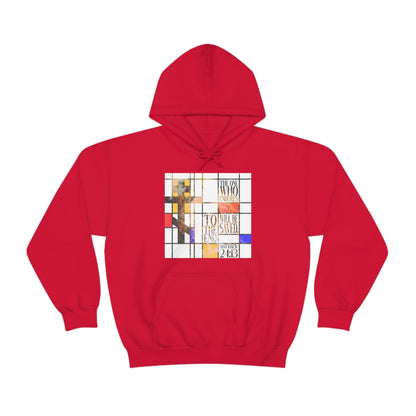 The One Who Endures - Mondrian Design No. 2 | Orthodox Christian Hoodie / Hooded Sweatshirt