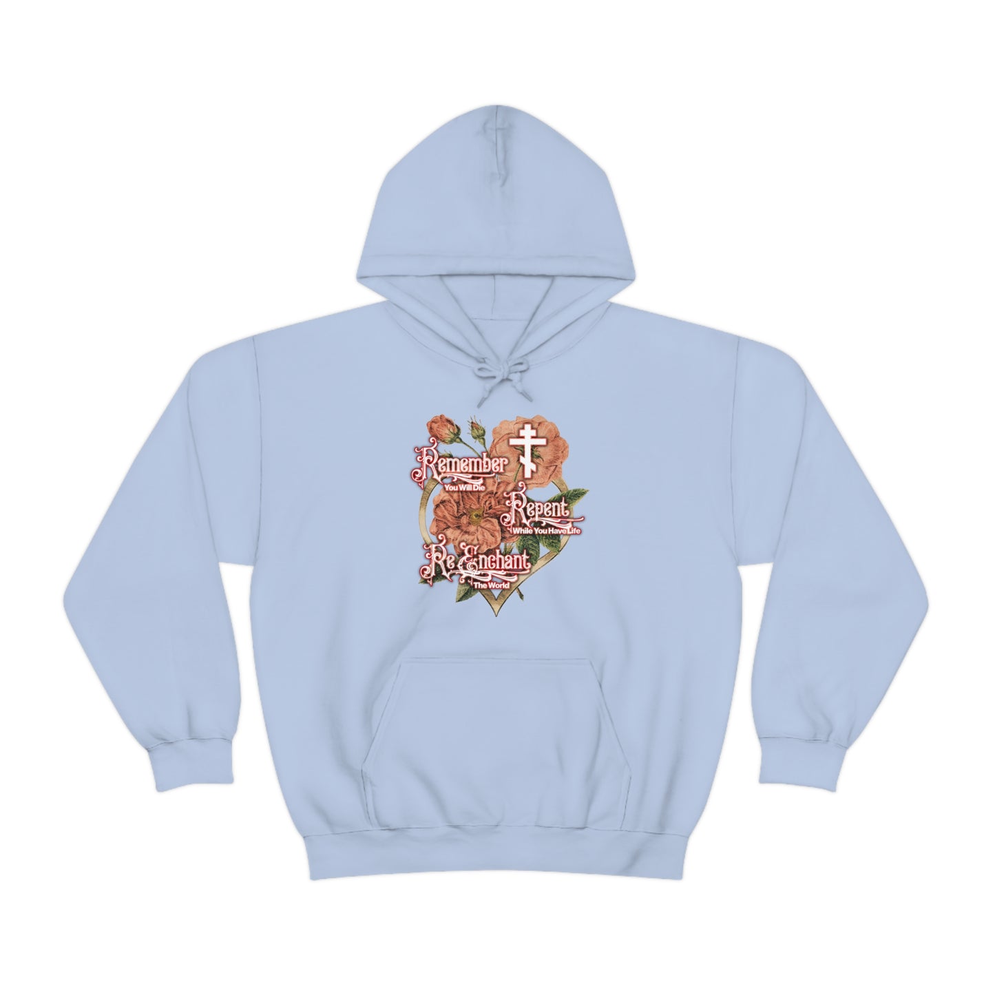 Remember Repent Re-Enchant: Victorian Design No.1a | Orthodox Christian Hoodie / Hooded Sweatshirt