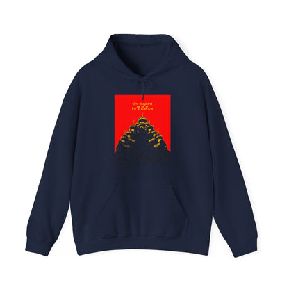 The Church: On Earth As It Is In Heaven | Lord's Prayer | Ancient Russian Wooden Church Design | Orthodox Christian Hoodie / Hooded Sweatshirt