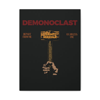Demonoclast | St. Marina's Hammer | NIKA Fist | Christ Conquers | Demon Smasher | Unseen Warfare | Christian Martyrdom | Orthodox Canvas Art