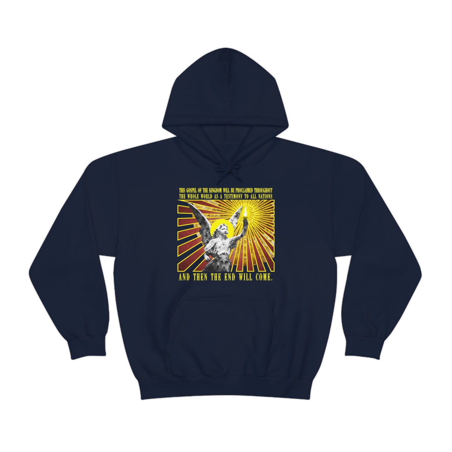 And Then the End Will Come - Angel Design No. 1 | Orthodox Christian Hoodie / Hooded Sweatshirt