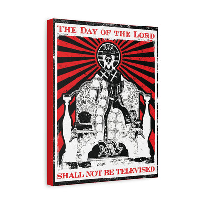 The Day of the Lord Shall Not Be Televised | Jesus Christ Enthroned Iconographic | Second Coming | Revelation | Orthodox Christian Canvas Art