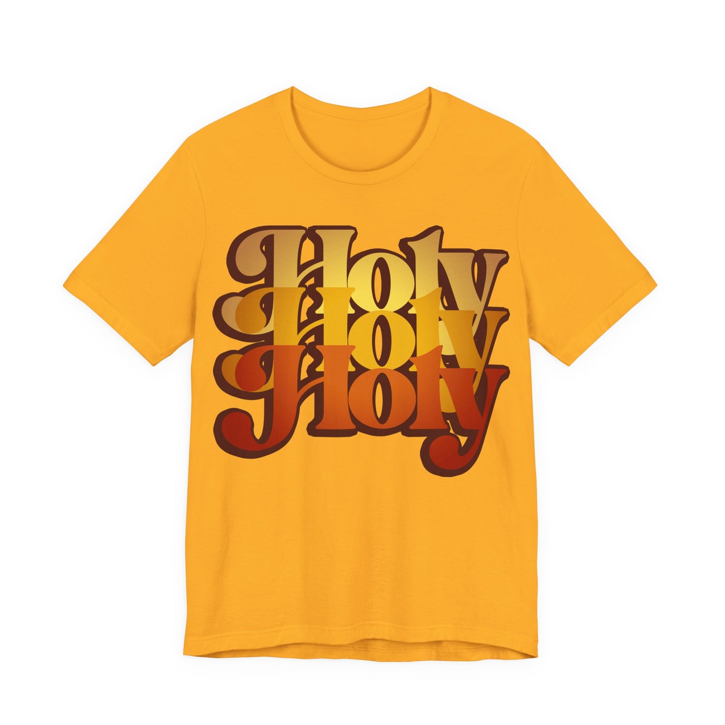 Holy Holy Holy Trisagion Liturgical Prayer 70s Style Orthodox T-Shirt | Orthodox Christian Cotton Unisex T-Shirt