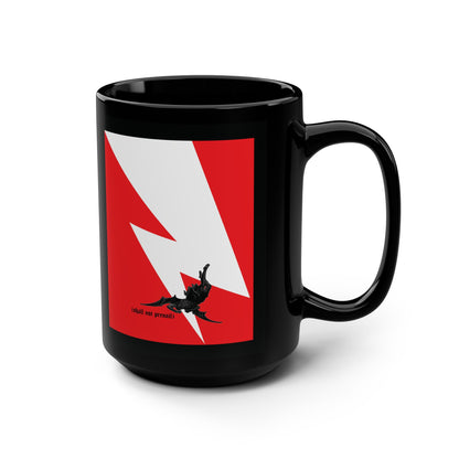 Shall Not Prevail | Satan Fell from Heaven Like Lightning (Luke 10:18) | Minimalist Design | Orthodox Christian 15oz Black Mug